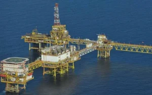 A typical Outlook Of An Oil Rig In The Oil and Gas Industry 